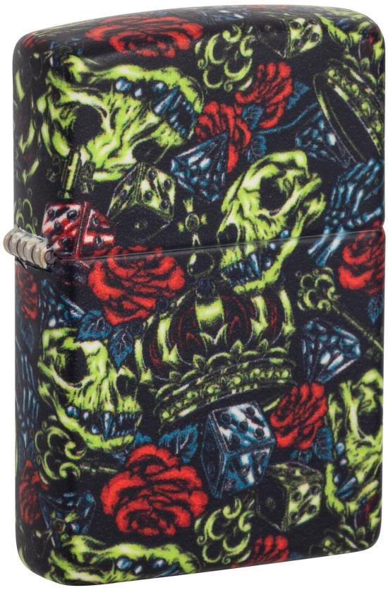 Öngyújtó Zippo Skull Crown Design 49696