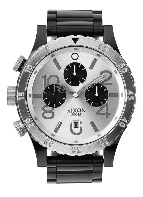 Karóra Nixon 48-20 Chrono Black/Silver A486 180