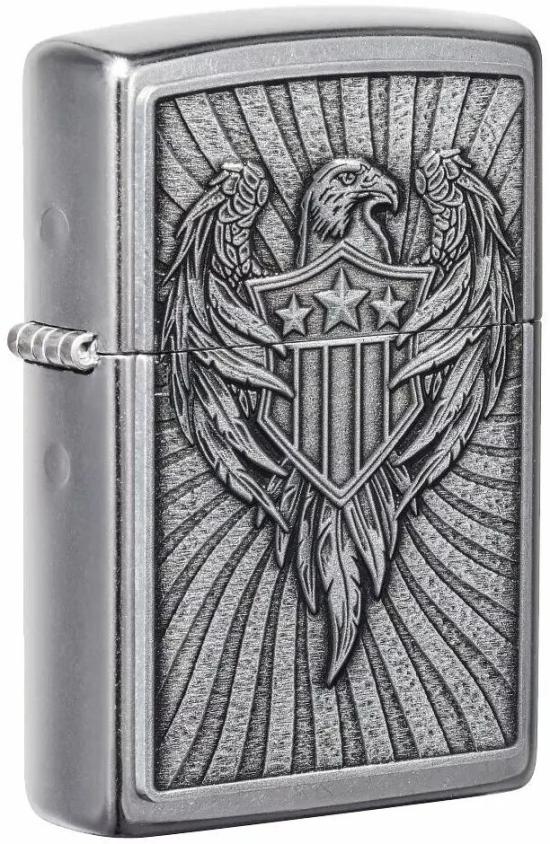Öngyújtó Zippo Eagle Shield Emblem Design 49450