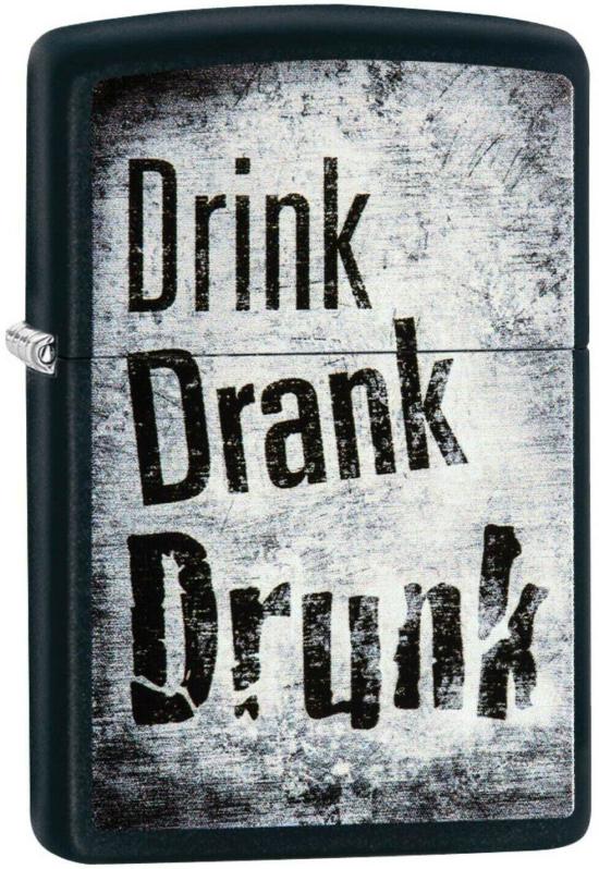 Öngyújtó Zippo Drink Drank Drunk 29618