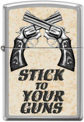 Öngyújtó Zippo Stick to Your Guns 4372