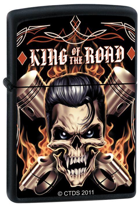 Öngyújtó Zippo Trevco King of The Road Skull 7482