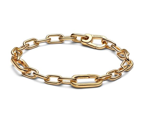 Acél karkötő Pandora ME Small-Link Chain 14k gold plating 569662C00-3