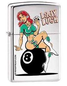 Öngyújtó Zippo Lady Luck Eight Ball 9196