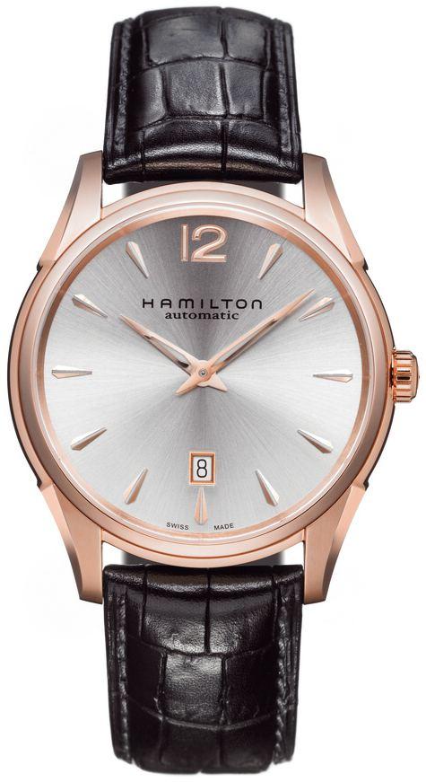 Karóra Hamilton JazzMaster Slim 43mm Pink Gold H38645755