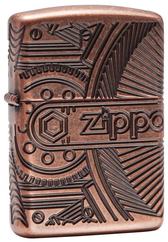Öngyújtó Zippo 29523 Gear Antique Copper Armor