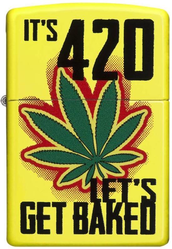 Öngyújtó Zippo 6344 Lets Get Baked Cannabis