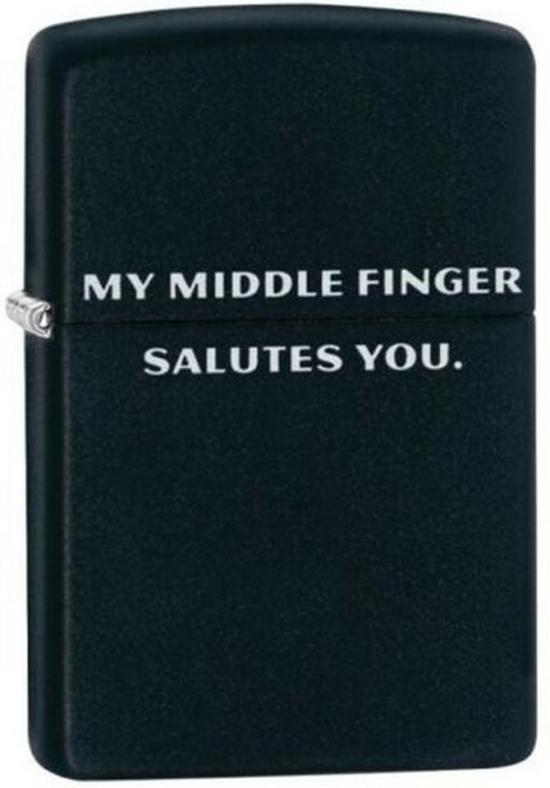 Öngyújtó Zippo Middle Finger Salutes You 29867