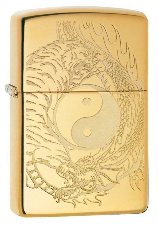 Öngyújtó Zippo Tiger Dragon Yin Yang 49024