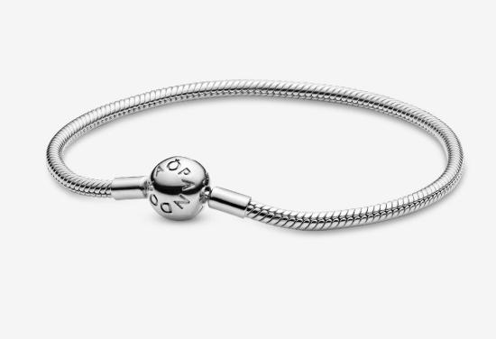Acél karkötő Pandora Moments Snake 590728-17