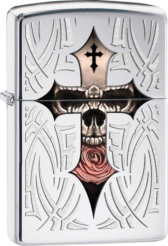 Öngyújtó Zippo Skull Cross 28874