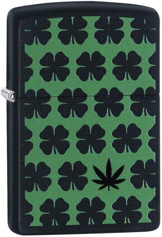 Öngyújtó Zippo Clover and Cannabis Leaf 29729