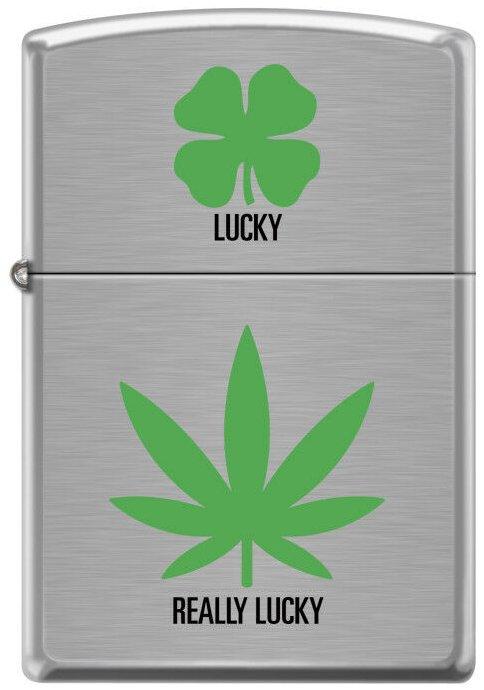 Öngyújtó Zippo Cannabis Really Lucky 6676