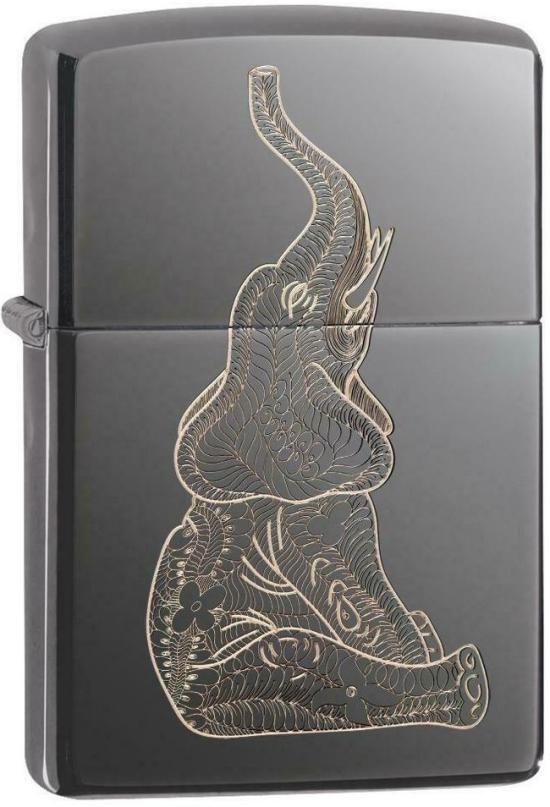 Öngyújtó Zippo Zentangle Elephant 2080